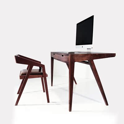 赶鹿工作室首发丹麦风格办公桌椅德国红点作品北欧风格家具实木