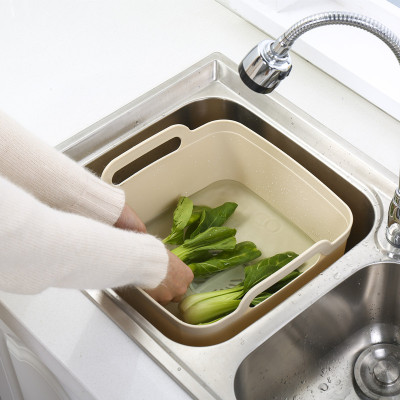 【天天特价】厨房移动防堵塞沥水槽洗碗盆大号加厚洗菜盆沥水篮