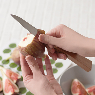 日本进口Morinoki女性专用榉木柄不锈钢料理小刀蔬果刀水果刀