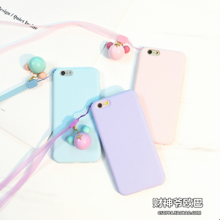 夏季清新糖果色苹果6s手机壳iphone6 plus超薄硅胶保护套全包防摔