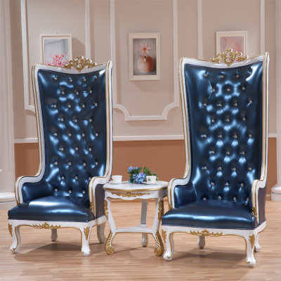 欧式实木形象椅 欧式沙发椅新古典公主椅单人沙发椅装饰椅子现货