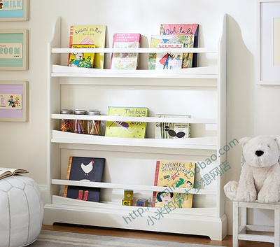 MINU品牌艾丽实木书架落地靠壁书架儿童绘本书架不在墙上打孔新品