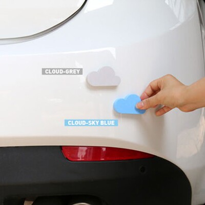 韩国正品Plan d防碰撞刮划痕保护立体海绵门边贴汽车装饰 一对装