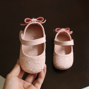 春秋宝宝鞋子女1-3岁女童公主小皮鞋6-12-18月婴儿软底学步鞋潮2