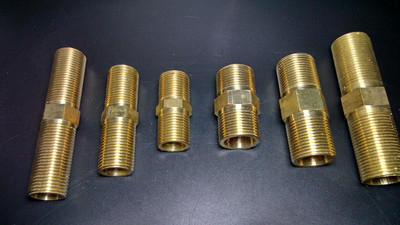 加长4分6分DN20铜对丝铜对接铜直接直通加长外丝直接水管铜接头