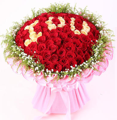 99朵红玫瑰花束北京同城鲜花速递生日鲜花朝阳海淀丰台送花上门