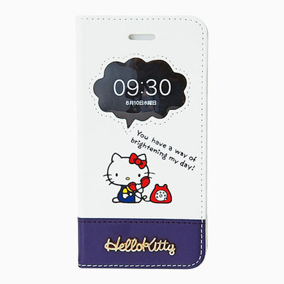 日本代购 5月新品 HELLO KITTY 凯蒂猫 IPHONE 7PLUS 手机壳 翻盖