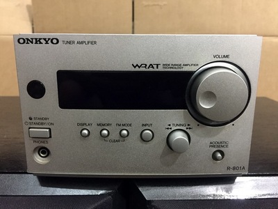 二手原装安桥/ONKYO R-801A 发烧HIFI功放 收音108国频欧版230V