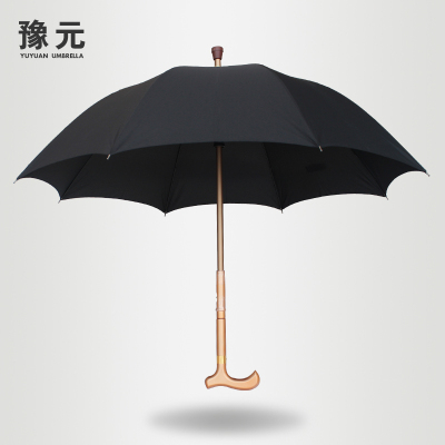 长柄老人拐杖伞防滑超强加固长柄雨伞多功能户外可分离两用拐杖伞