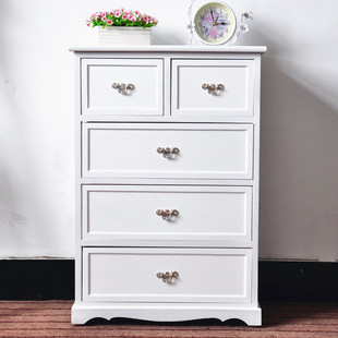 特价欧式白色床头柜简约现代时尚整装田园宜家客厅柜置物柜斗柜