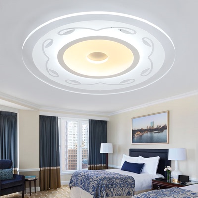 LED吸顶灯 圆形客厅灯现代简约卧室创意房间温馨亚克力过道宾馆灯