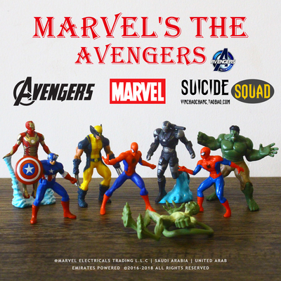 正版散货 MARVEL 漫威 绿巨人蜘蛛侠钢铁侠美国队长 手办公仔玩具