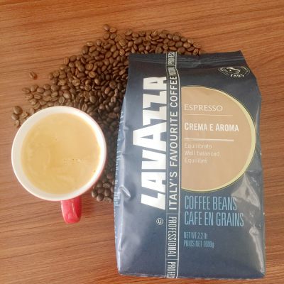 意大利LAVAZZA拉瓦萨香浓醇香咖啡豆 原装进口1kg 代磨咖啡粉现磨