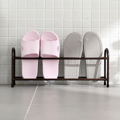 创意铁艺沥水鞋架 浴室卫生间双层简易鞋柜鞋架家用 10号加粗铁管