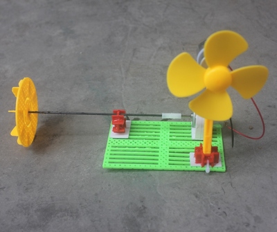包邮科学实验水力发电模型科技制作比赛小发明创意风力电风扇