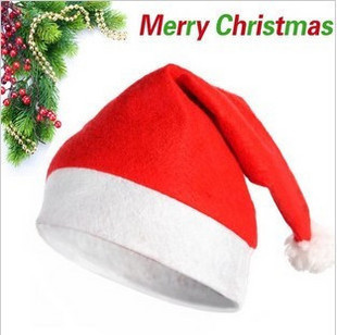 圣诞帽 普通无纺布 圣诞节装饰品帽子 儿童成人圣诞帽女款圣诞帽