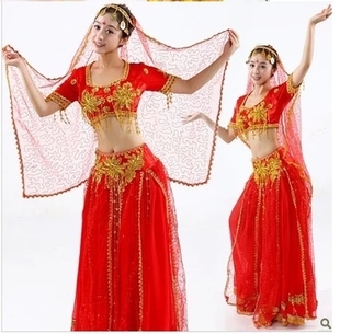 新款成人民族表演服肚皮舞印度舞台装女装新疆维族舞蹈服装卖疯了