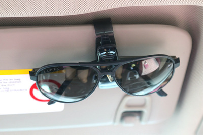 轿车载后视镜遮阳板男士墨镜眼镜夹子太阳镜汽车用品包邮女用男用