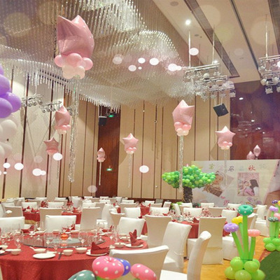 创意DIY五星铝膜气球套餐婚庆婚房周岁生日派对装饰布置用品包邮