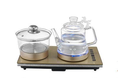 心好 YSH-808底部自动上水花茶电热水壶玻璃养生壶茶具套装 家用
