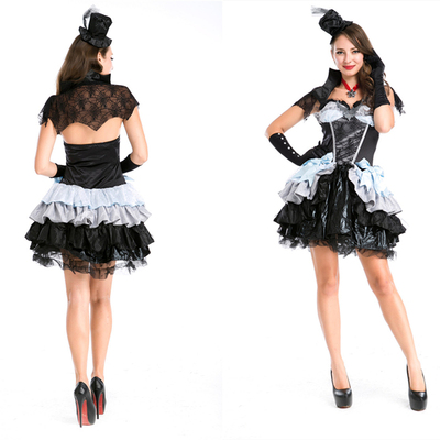 cosplay女巫吸血鬼演出服装万圣节派对服装魔术师鬼新娘ds舞台装