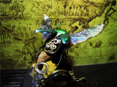 【飞行宝石系列】特殊迷你款 蒸汽昆虫  黄金骨角花金龟  蓝图斯