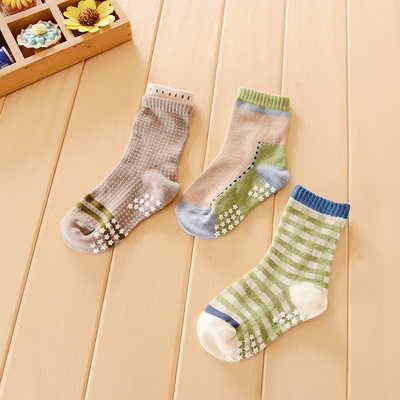 包邮3双宝宝袜子6-12个月童袜儿童袜子纯棉1-3-5岁春秋冬款防滑袜