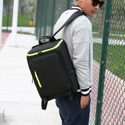 【新款特价】休闲双肩包电脑包帆布男女15.6学生背包14定型旅行包