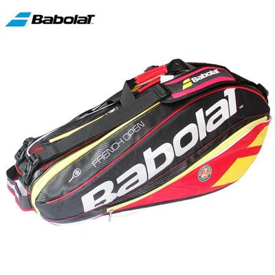 百宝力Babolat法网限量版双肩背网球包2支装6支装隔热层正品包邮