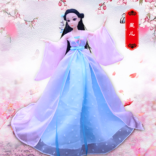 中国古装娃娃四季神话古装仙子娃娃套装大礼盒女孩衣服玩具关节体
