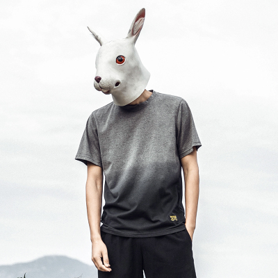 兔子先森 男士短袖t恤修身个性潮流韩版上衣2017夏装新款学生体恤