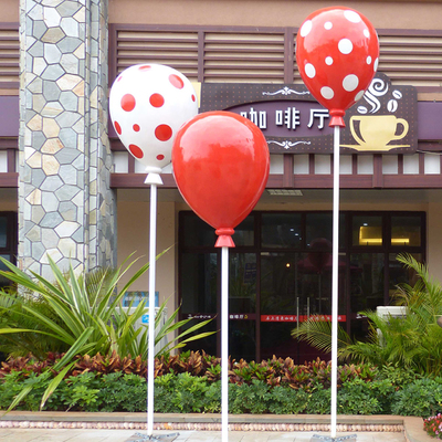 玻璃钢气球 美陈雕塑 节日气氛雕塑商业街包装