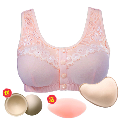 纯棉 乳腺术后义乳文胸 假胸术后专用二合一假乳房内衣前扣无钢圈