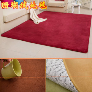 特价可水洗珊瑚绒地毯卧室客厅茶几地毯地垫床边满铺地毯9HQYF6SA