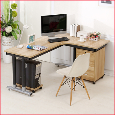 包邮钢木转角桌电脑桌墙角桌拐角桌办公桌L型书桌子异形桌可定制