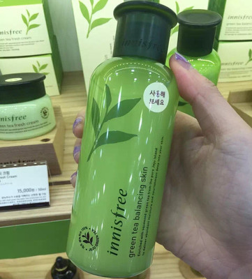 现货韩国innisfree悦诗风吟 2015新版绿茶保湿 平衡型爽肤水