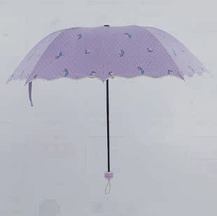 彩胶太阳伞折叠防紫外线遮阳伞雾面胶晴雨两用韩系小清新伞