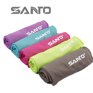 SANTO运动毛巾速干冰巾骑行跑步冰凉夏季吸汗速凉毛巾冷感机能