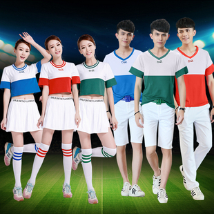 新款韩版学生啦啦操服装拉拉队表演服棒球健美操舞蹈演出服