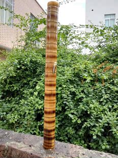 竹水烟筒罗汉竹款 玉石口长约70厘米 烟丝烟具 订制可刻字刻画