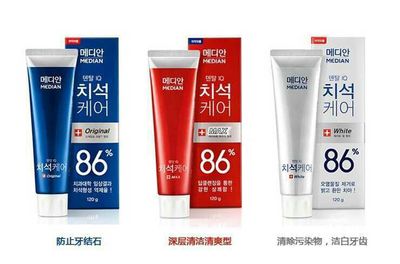 韩国爱茉莉86牙膏韩国进口正品麦迪安爱茉莉86牙膏3支装包邮