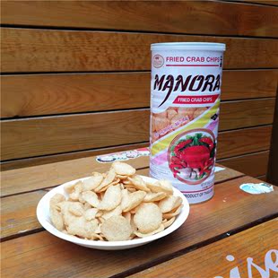泰国原装进口玛努拉MANORA Fried蟹片100g龙虾片饼零食品包邮