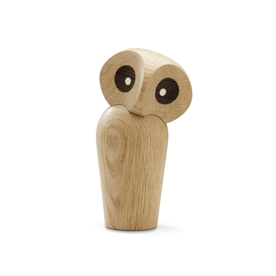 北欧丹麦木制猫头鹰摆件 Owl木头鸟玩具木偶 Paul Anker橡木玩偶