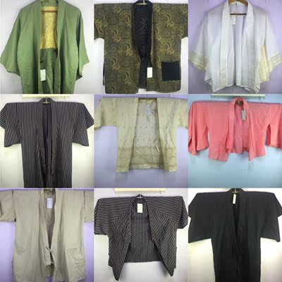 vintage古着传统日本和服浴衣羽织和风舞台宽松外套开衫孤品204