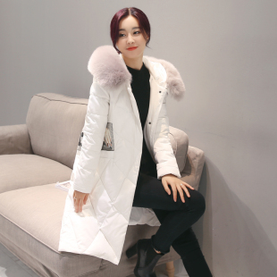 棉衣女长款2016冬季新品韩版修身时尚棉服加厚外套学生面包服棉袄