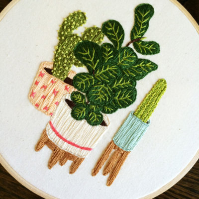 刺绣材料包 手工DIY欧式植物园艺绣花材料包套件 创意手工饰品
