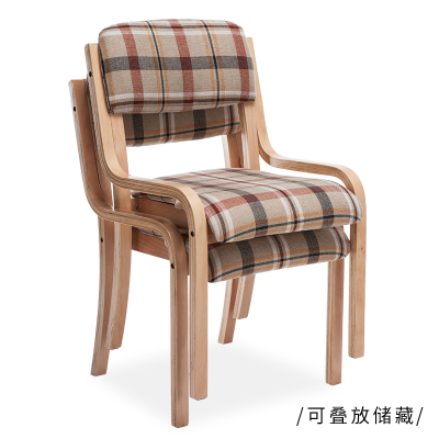 宜家实木餐椅简约现代欧式靠背餐椅咖啡厅饭店椅会议家用餐桌椅子