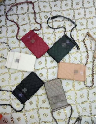 新款韩版女包经典菱格纹手包时尚手拿手手机零钱包休闲链条小方包