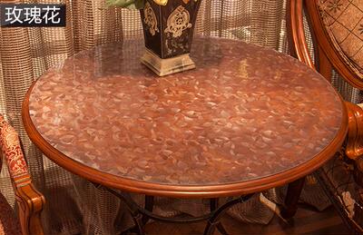 加大圆桌直径1.38米进口pvc软质玻璃桌布透明布水晶板桌垫餐桌布