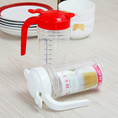 食品级PP 厨房塑料油壶油瓶带盖防漏透明油罐酱油瓶醋瓶